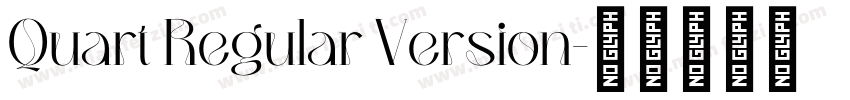 Quart Regular Version字体转换